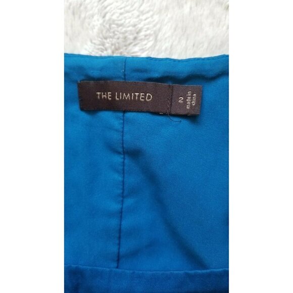 The Limited Blue Sleeveless Cotton Pencil Sheath Dress Size 2 - Picture 6 of 11